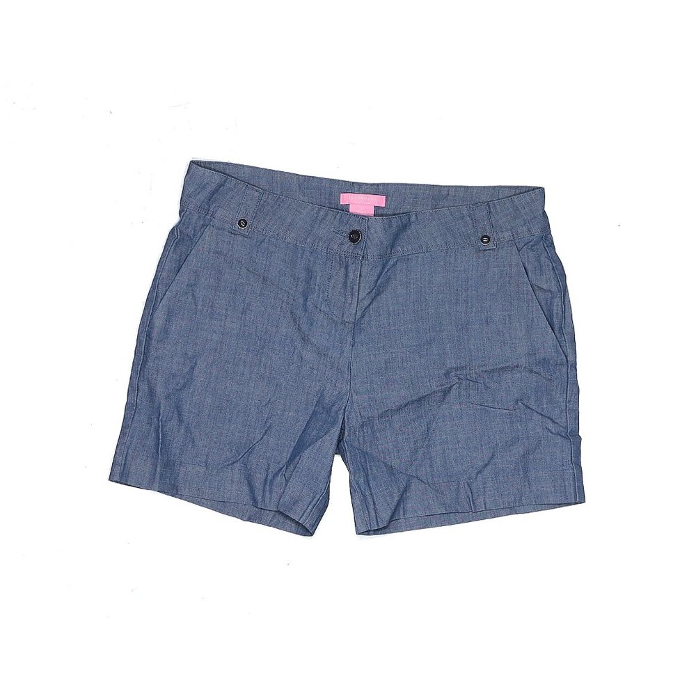 Isaac Mizrahi New York Tailored Trouser Shorts Blue Size 10 NWT